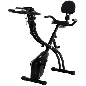 HOMCOM Stationary Foldable Bike - Black by HOMCOM