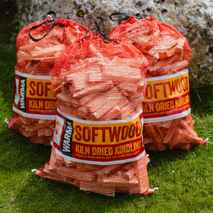 Netted Natural Kindling Wood Sticks - Natural / 1 by Warma