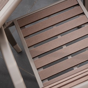 Delamere 80x80cm Patio Table and 4 Chair Set - Brown by Artemis Home