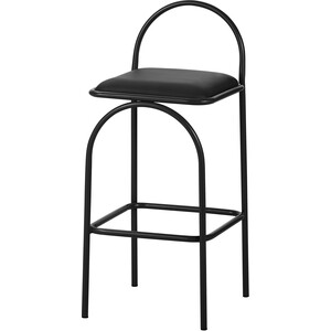 Rounded Barstool Black - Black