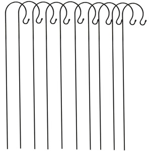 Shepherds Crook Black Metal Garden Border Hooks by Selections