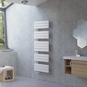 Agadon Panio UP Towel Radiator White - white / 60cm / 149.5cm by Agadon