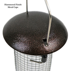 Hanging Wild Bird Feeder Set of 4 Nut Seed Fat Ball - Dark Brown by Actiaspet