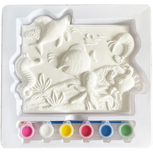 Paint Your Own Plaster Plaque Kit - White by Crafty Club