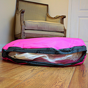 Round Water Resistant Travel Pet Bed in Pink - Pink by Pet Brands