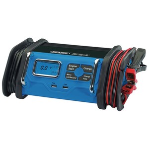 Draper 12V Battery Starter Charger - Blue by Draper