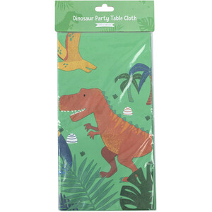 Dinosaur Party Tablecloth - Green