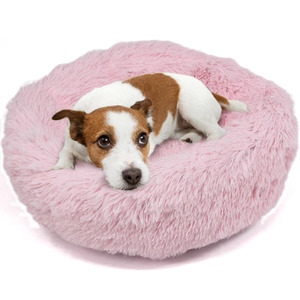 Fluffy Dog Bed in Pink - Pink / S by Actiaspet
