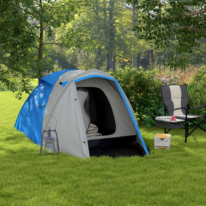 Outsunny 2-3 Man Camping Tent with Bedroom and Living Room by Outsunny