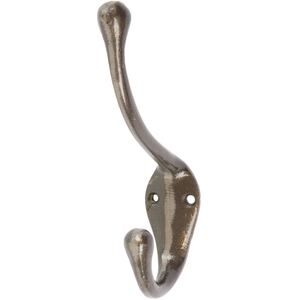 30x140mm Narrow Hat Coat Hook - Raw by Hammer and Tongs