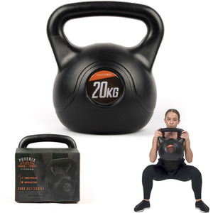 Phoenix Fitness Vinyl Kettlebell - Black / 20kg by Phoenix Fitness