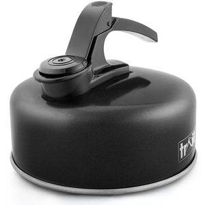 Lightweight Whistling Camping Kettle - Black / 16cm by Trail