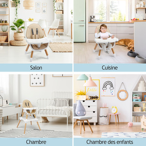 4-in-1 Convertible Baby High Chair-Brown - Brown by Costway