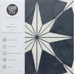 Quadrostyle Astra Marine Wall Tile and Furniture Vinyl Stickers - Navy / 30cm by Quadrostyle