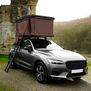 Pop Up Car Roof Tent 2-3 Person - Brown by Monster Shop