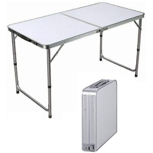 Camping Table with Carry handle - White