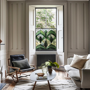 Baceno Art Deco Stained Glass Privacy Window Film by Creative Printing Solutions