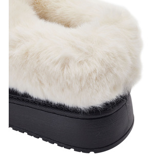 Enclosed Wool Slippers with Non-Slip Sole by komore