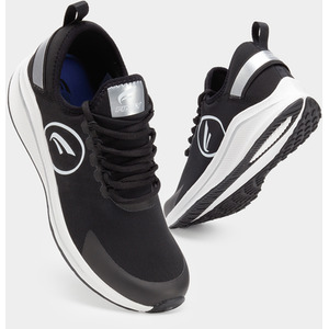 Breeze Women's Lace-up Trainer - Black White / 7 by Finily