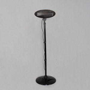 Pedestal Outdoor Patio Heater with Stand - Black by Litecraft