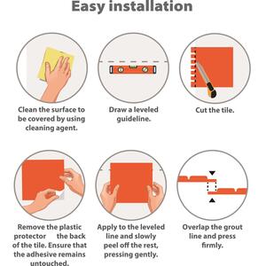 Walplus 3D Glossy Tile Stickers by WALPLUS