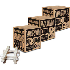 Warma Natural Kindling Wood Cubes - Natural / 3 by Warma