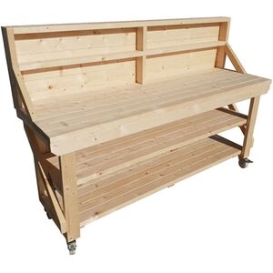 Acorn Wooden Workbench - Natural / 240cm by Arbor Garden Solutions