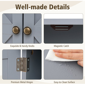 Bathroom Wall-Mounted Cabinet by Costway