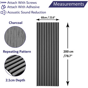 Wooden Slatted 3D Acoustic Wall Panelling by Home Treats