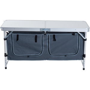 Outsunny Folding Picnic Table - Pebbles White by Outsunny