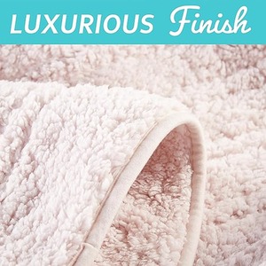 Cosy Electric Heated Throw Blanket Luxurious Sherpa Fleece - Grey Lilac by Cozy Night