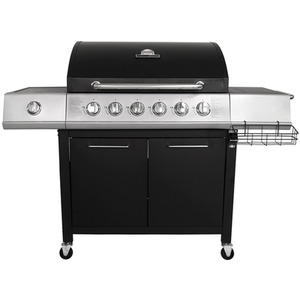 Gas BBQ Grill 7 Burner Black - Black