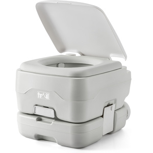 Portable Camping Flushable Toilet 10L - Grey by Trail