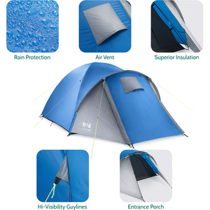 Bracken 3 Person Tent - Blue by Trail