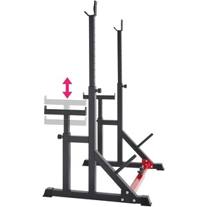 Squat Rack Creed - Black by tectake