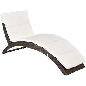 Outsunny Sun Lounger Rattan Hommock by Outsunny