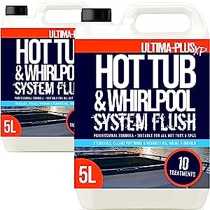 Hot Tub Whirlpool and Spa System Flush - White / 10l by Ultima-Plus XP