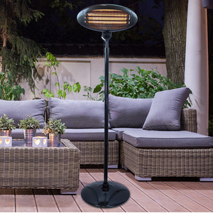 2KW Electric Patio Heater - Black