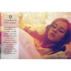 Electric Blanket Bed Fleece Heated Mattress Cover by Sweet Dreams