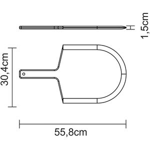 Tramontina Pizza Peel - Natural Wood / 56cm by Tramontina