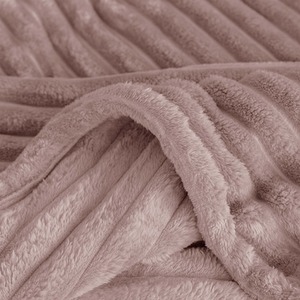 Snug Soft Chunky Ribbed Cord Plush Throw Blanket by Velosso
