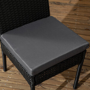 Outsunny Cushioned 4 Pieces Rattan Garden Chairs by Outsunny