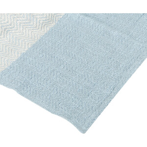 Tofino Herringbone Throw - Blue by Divante