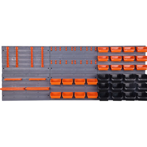 DIY Tool Storage Set with Wall Plates - Black / 66 Piece Set by Groundlevel