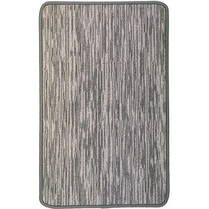 Broken Stripe Washable Mat - Grey