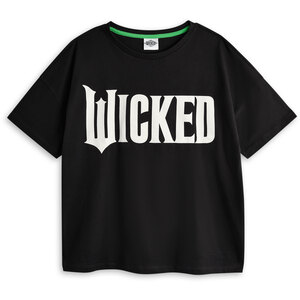 Wicked Logo Womens Short Sleeve Long Leg Pyjama Set - Black / Medium by Wicked