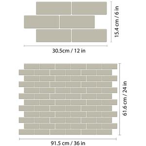 Walplus 3D Glossy Tile Stickers by WALPLUS