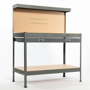 SwitZer Steel Garage Storage Work Bench - Grey by SwitZer