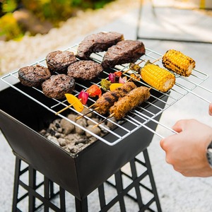 Square Fire Pit Log Burner Heater - Black