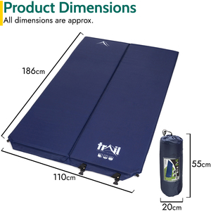 Double Self Inflate Camping Mat 5cm by Trail